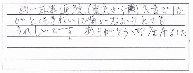 患者さんの声