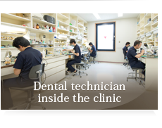 Dental technician inside the clinic